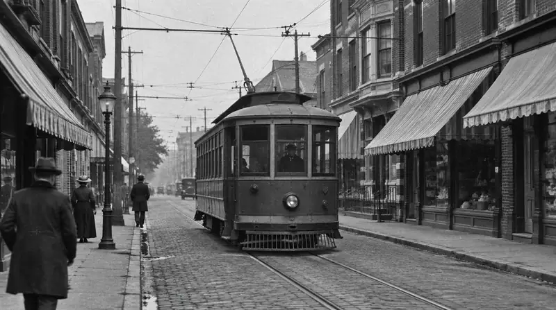 Streetcar on the avenue
